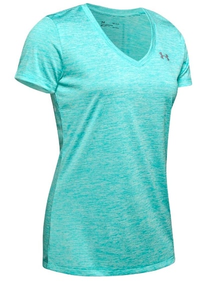 Under Armour Mujer Tech Short Sleeve V - Twist, Camiseta